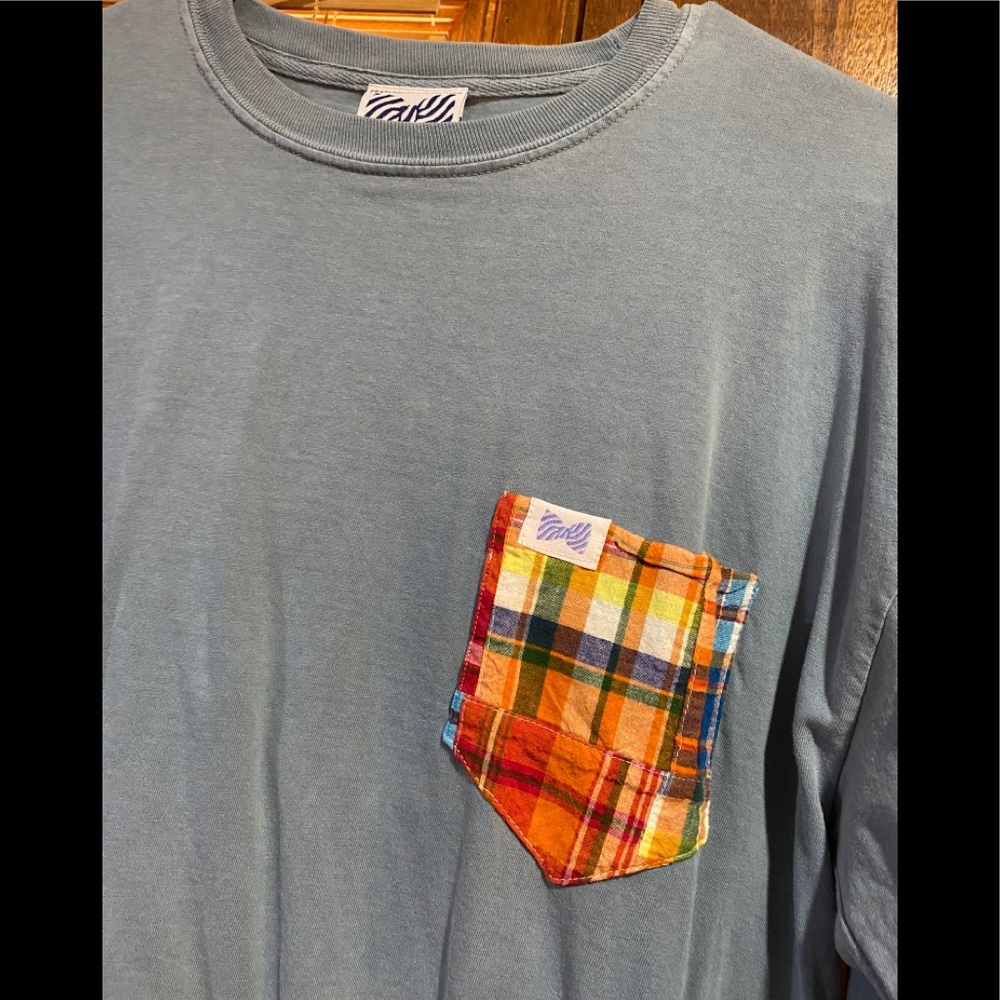 Fraternity collection long sleeve pocket tee